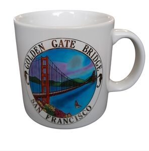 Vintage Golden Gate Bridge San Francisco Ceramic Mug